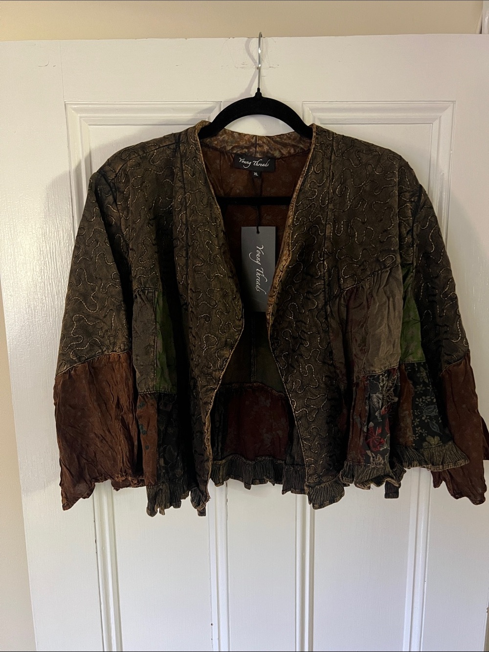 New - Young Threads Vintage Bohemian Crop Jkt